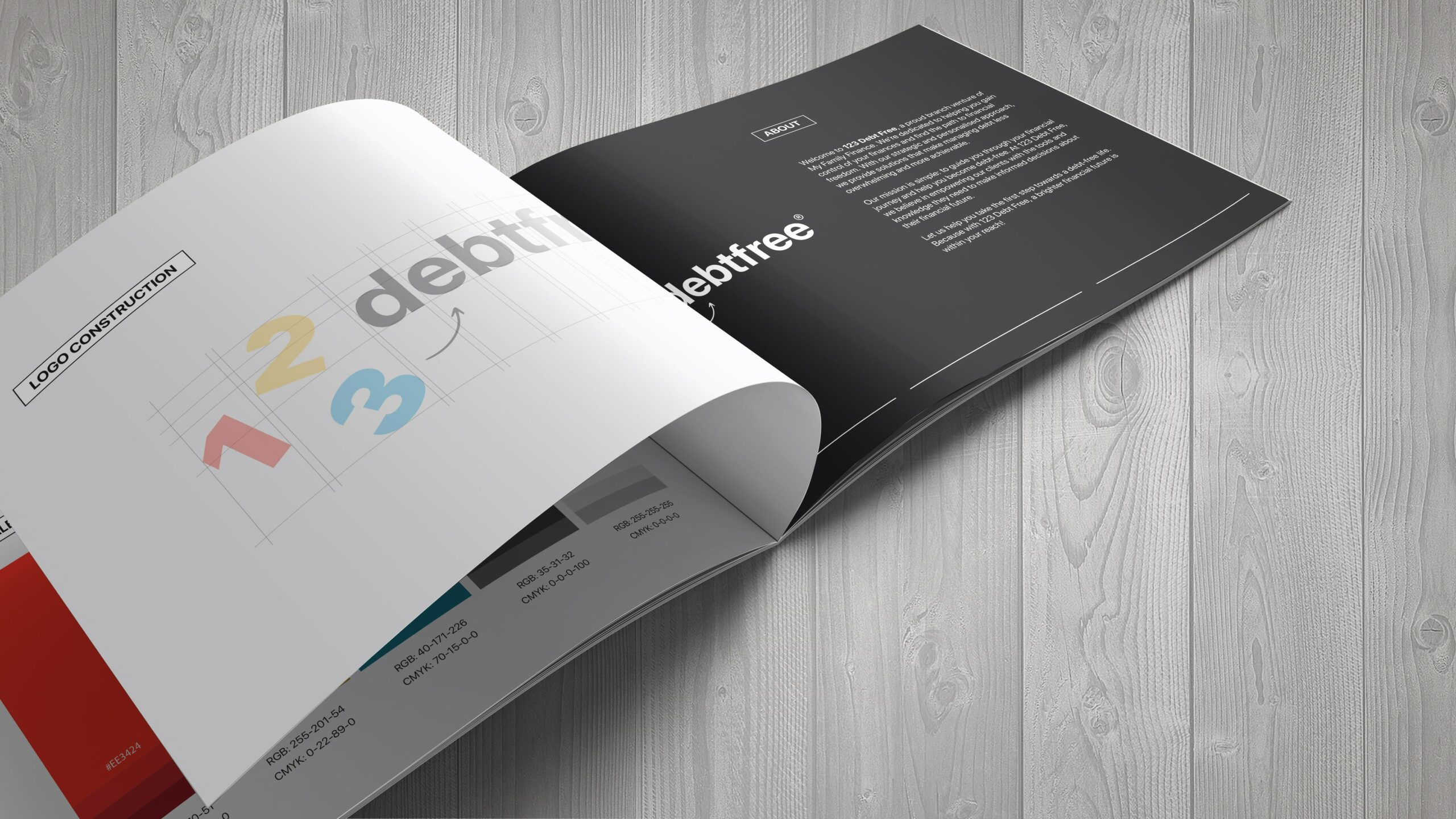 123 debt free branding tokyo design studio australia